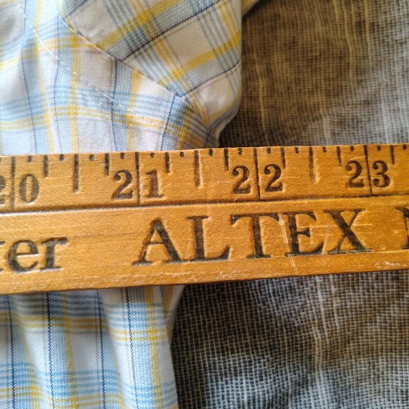 UNTUCKit Vielles Shirt Mens Size Medium Gingham Plaid Cotton Long Sleeve 41128 - Picture 11 of 12